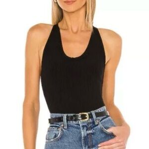 NWOT Free People Speed Dial Ribbed Bodysuit